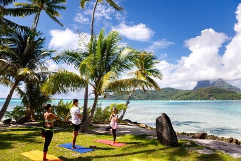 Half-Day Bora Bora Yoga-Kurs und Schnorcheln