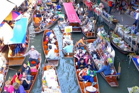 Marché flottant exclusif et expérience privée River Kwai