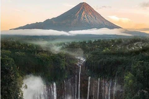 Tumpak Sewu + Kapas biru