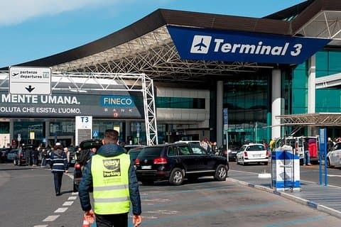 Transfer från Sorrento Coast till Fiumicino Airport (FCO) Rom