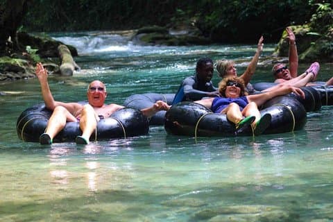 Blue Hole Secret Falls og River Tubing Tour