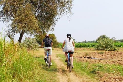 Excursão de bicicleta guiada nas Ilhas Phnom Penh do Mekong - Captura / entrega gratuitas no hotel