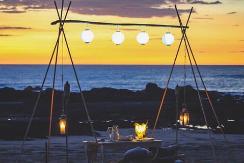 Private Sunset Dinner at the Beach with Chef