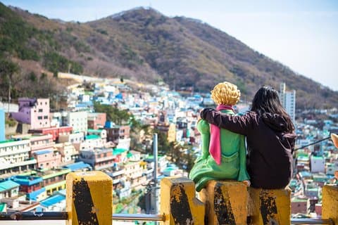 Gamcheon Cultural Village & Skywalk & Markets