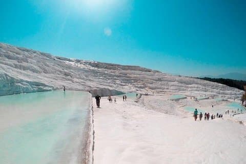 Visite privée : visite de Pamukkale depuis les hôtels Kusadasi et Selcuk