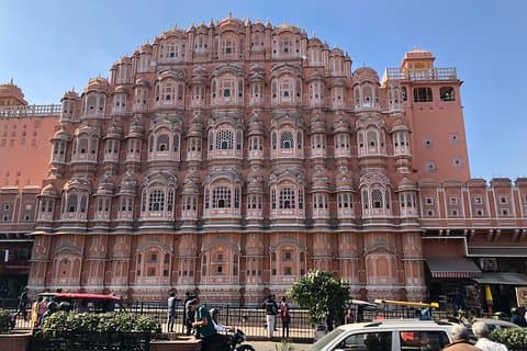Place de la ville de Jaipur Hawa Mahal et Jantar Mantar