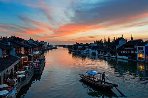 Water Town Shanghai Privat dagstur - Njut av lokalt liv, gatamat, båtliv