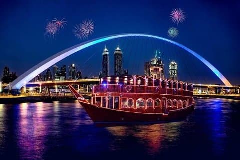 Dubai City Tour med Dhow Cruise Dinner | Combo Tour