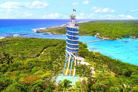 Parque Temático Aquático Xel-Há Viagem privada de 12 horas saindo de Cancun de van