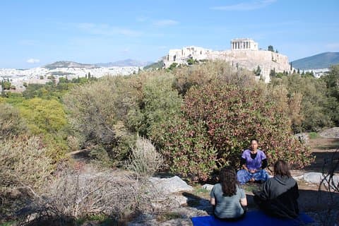 Ancient Greek Meditation & Theta Healing intro på den hellige bakke i Akropolis