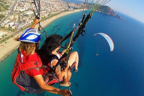 Paragliding i Alanya fra Antalya-regionen