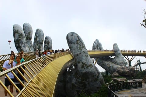 Fra Da Nang by til Golden Bridge Bana Hills med privat bil