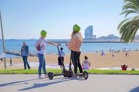 Elektrische scootertour door Barcelona