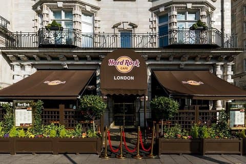Hard Rock Cafe London Old Park Lane med sæt menu til frokost eller middag