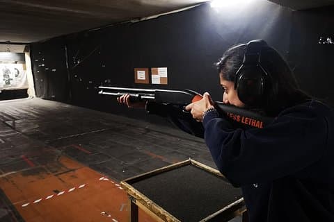 Riga Shooting Range : die Winchester, Glock 17 und Kalaschnikow
