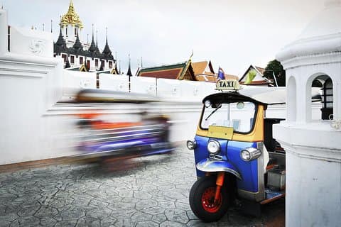 Bangkok landemerke (Det store palasset, tempelet og bytur)