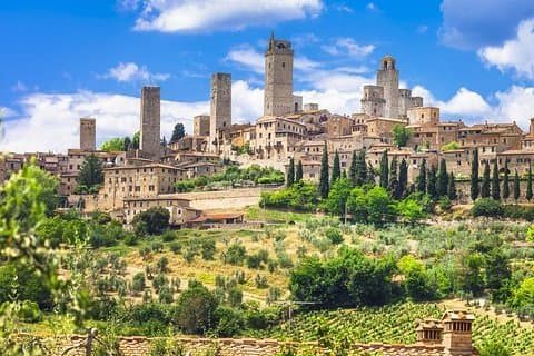 Medieval Villages: San Gimignano & Volterra from Livorno port