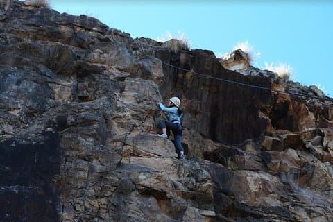 Escalada en el Kangaroo Point Cliffs en Brisbane