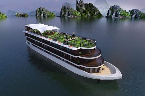 Croisière de luxe à Halong 2D / 1N: kayak, natation, île Titop, repas, meilleurs prix