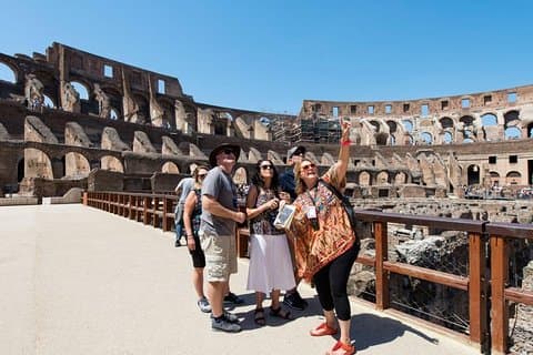 VIP Coliseu, Fórum e Palatine Hill Tour opcional no piso da Arena