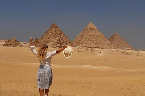 Privat Alla INC-Giza pyramiderna, kamelritt (1 timme) Sakkara, Memphis, Dahshour & Lunch
