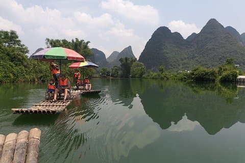 Full-Day Li-River with the 4 Star Boat & Yulong bamboo boat Tour