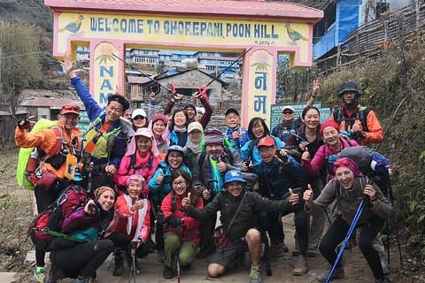 9 dagar GHOREPANI POONHILL TREK