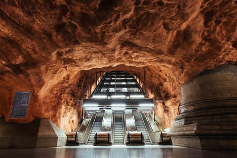 Stockholm: Underjordisk Metro Art Ride med en lokal