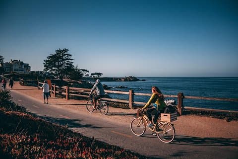 Electric Bike Rental for 17-mile Dr. Start on Cannery Row 4 hours