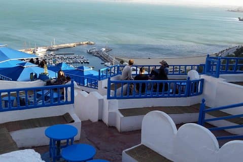 Kartago und Künstlerdorf „Sidi Bou Said“ aus Tunis oder Hammamet
