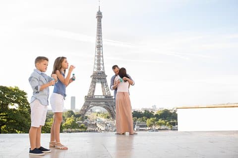 Sessão de fotos de 1 hora no Trocadero Paris da Torre Eiffel