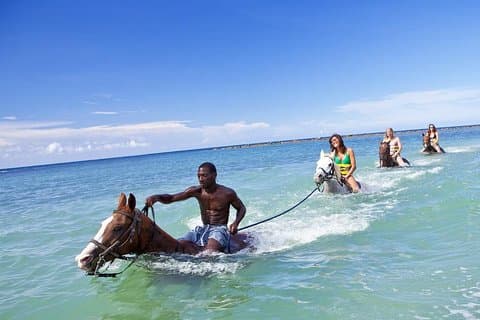 Équitation privée d'une demi-journée et descente en rivière