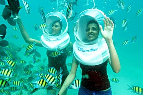 Esperienza di camminata in mare a Tanjung Benoa