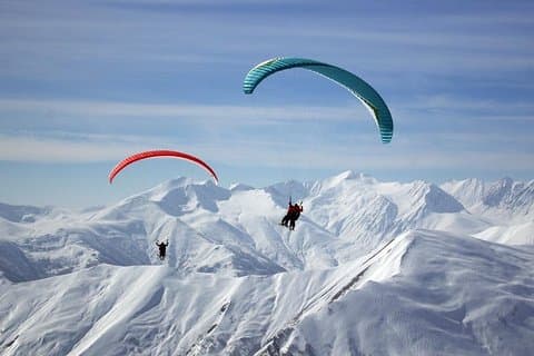 Gudauri paragliding / ski-ervaring