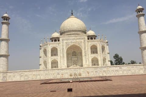 Taj Mahal City Tour i bil eller tog fra Jaipur