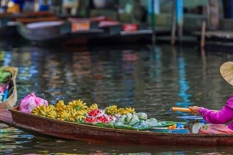 Visite en petit groupe - Visite d'une demi-journée du marché flottant de Damnern Saduak