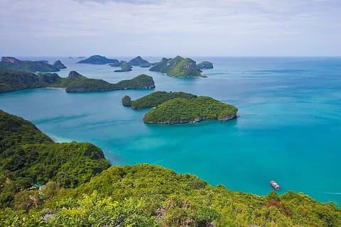 Parco marino nazionale di Angthong in battello con pranzo incluso