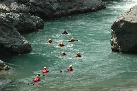 From Taormina or Messina: Body Rafting Alcantara river with Lunch