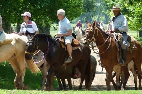 Gaucho-dag med Estancia och Areco stad