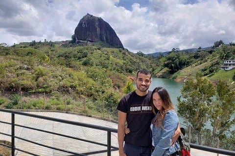 Guatape Town avec El Penol Giant Rock