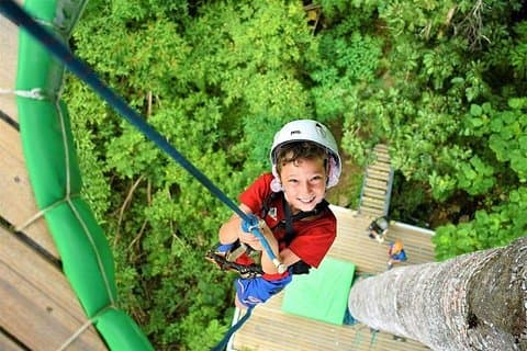 Zipline di Hawk Adventure Il più grande e lungo di Koh Samui
