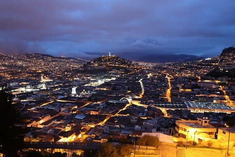 Visite nocturne du centre historique de Quito