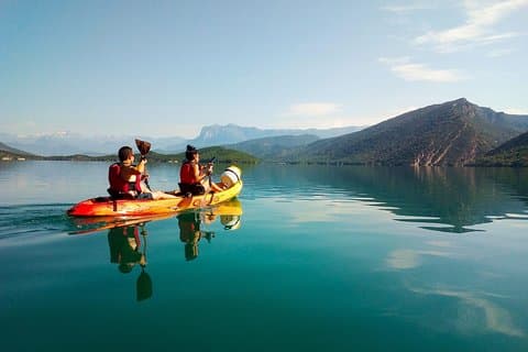 Kayak in the Pyrenees. Huesca