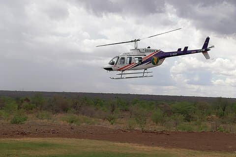 Helikopter, Falls tour och Chobe Day Trip Combo