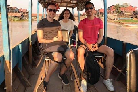 Tour al atardecer por Kampong Phluk pueblo natal en el Tonle Sap