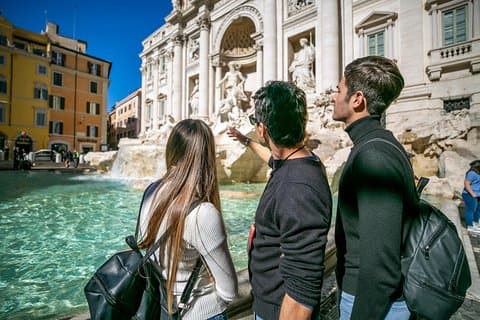 Visite à pied de Rome sur les marches espagnoles Fontaine Panthéon de Trevi