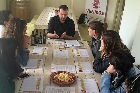 Extra virgin olive oil and balsamic vinegar tasting with lunch