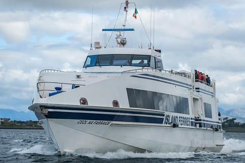 Rückfahrt mit der Fähre - Rossaveal nach Inishmore Aran Island. 40min