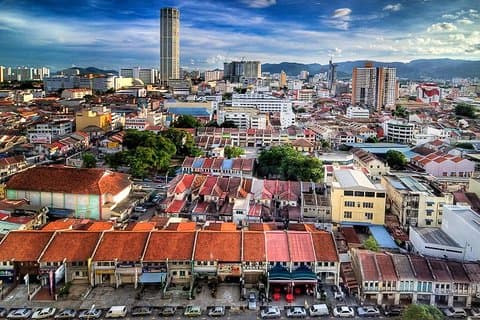 Krabi naar Penang (Maleisië) door airconditioner Van