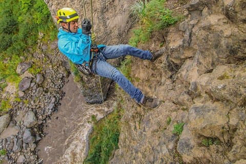 Leaning Ladder Circuit, 4 activities on an impressive cascade